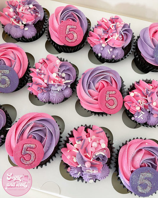 Custom Cupcakes (with toppers)