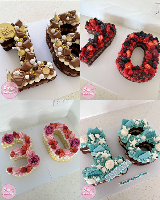 Custom Double Letter/Number Cake