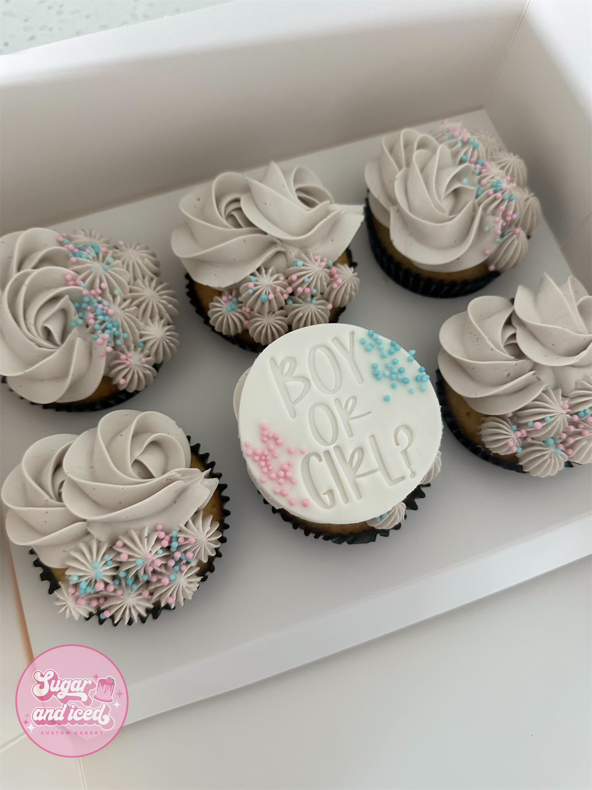 Gender Reveal Cupcakes