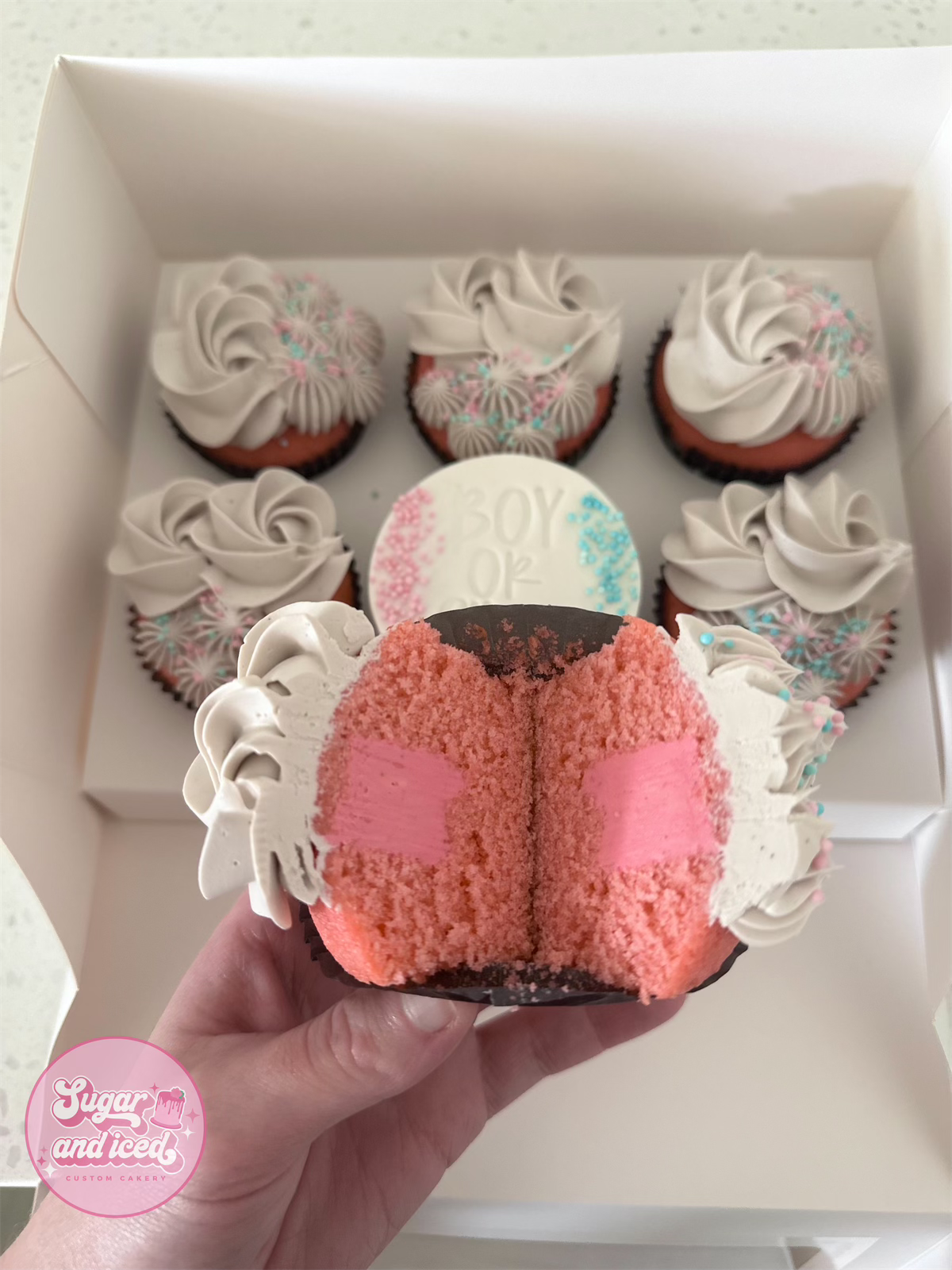 Gender Reveal Cupcakes