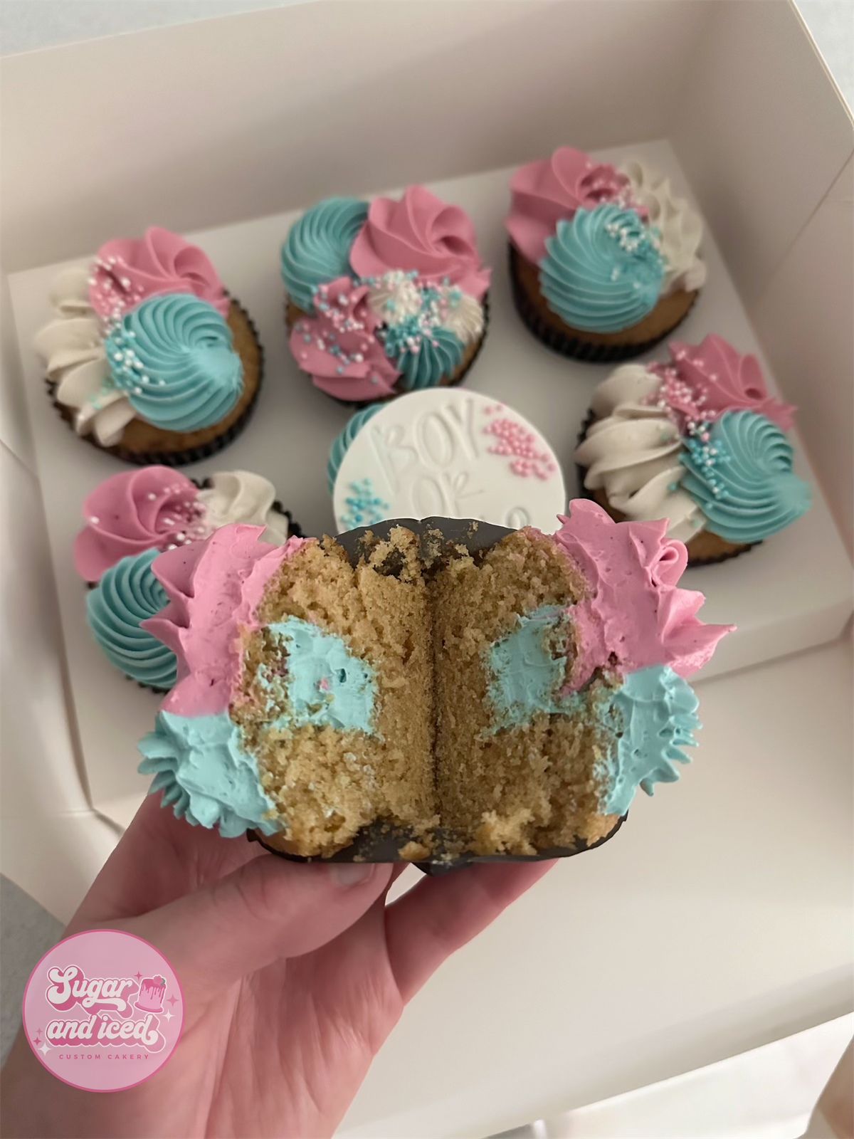 Gender Reveal Cupcakes
