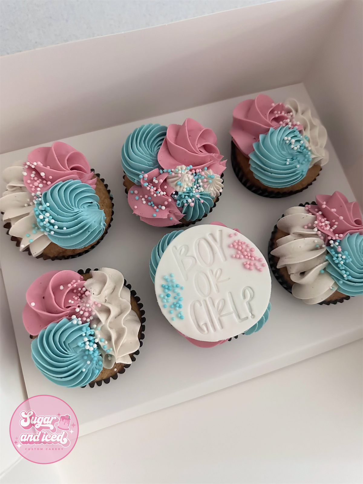 Gender Reveal Cupcakes