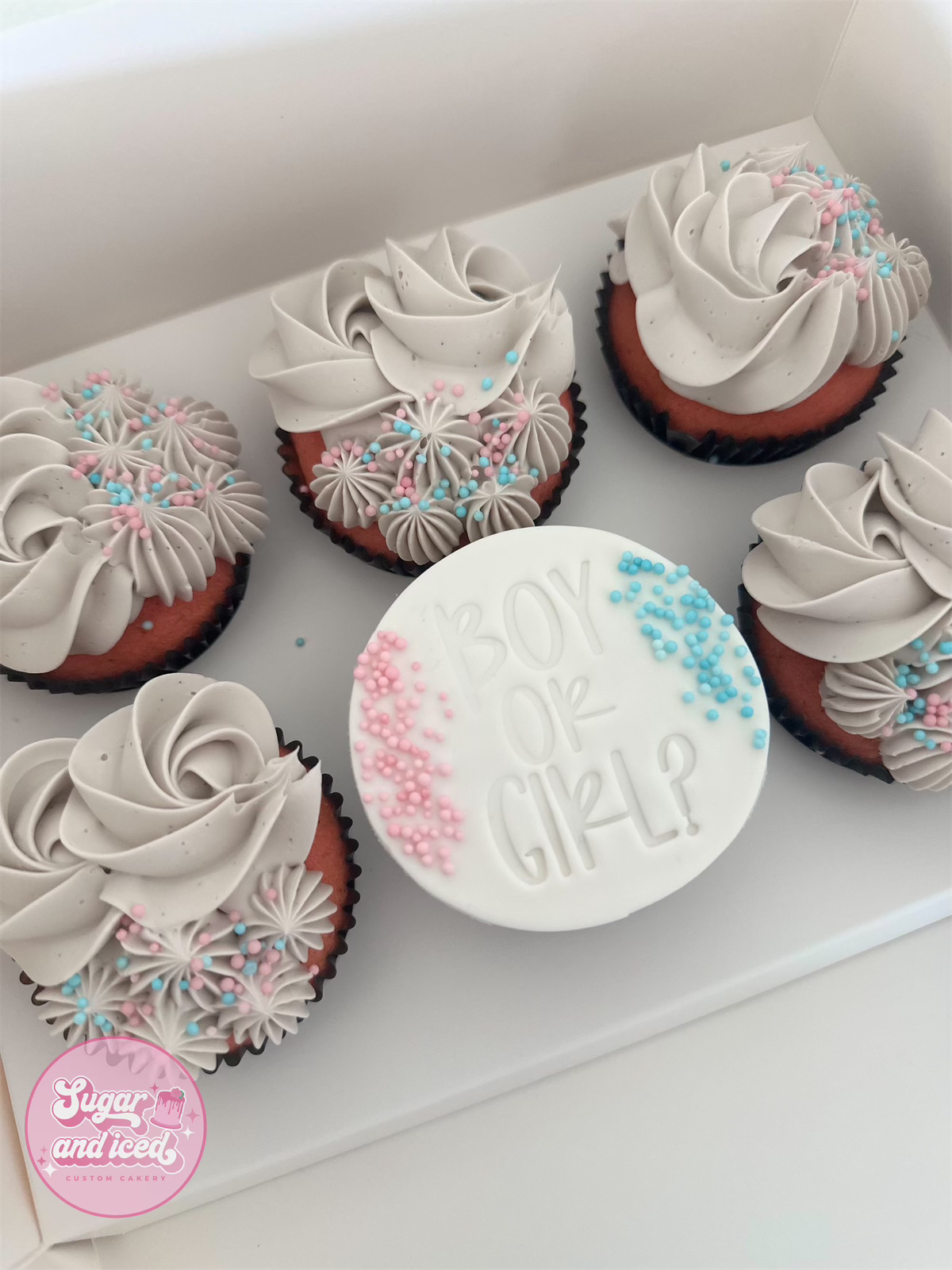 Gender Reveal Cupcakes