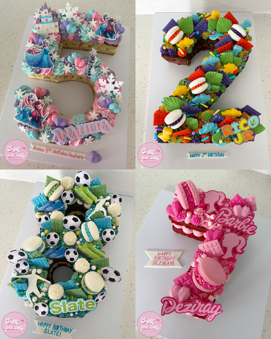 Custom Letter/Number Cake
