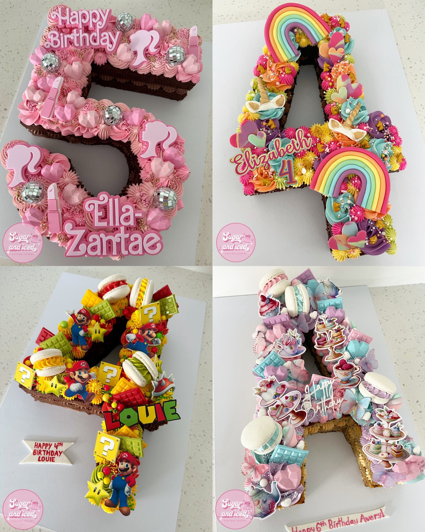 Custom Letter/Number Cake