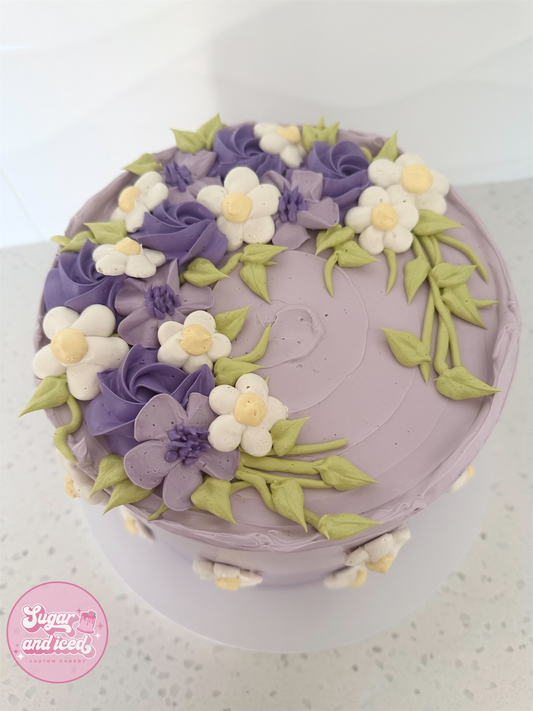 Buttercream Floral Cake