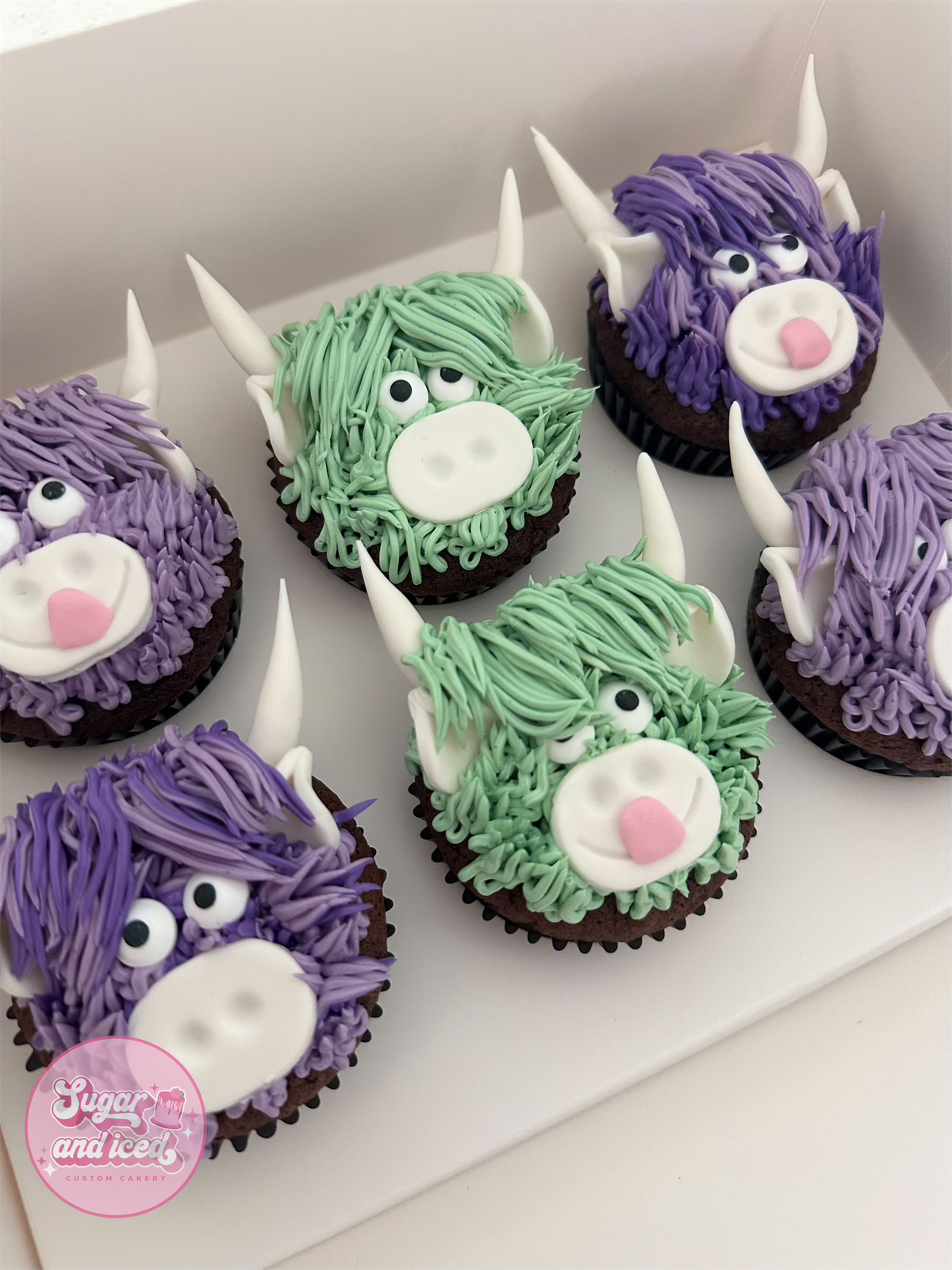 Highland Cow Cupcakes