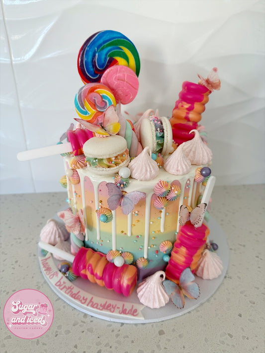 Rainbow Treat Overload Cake