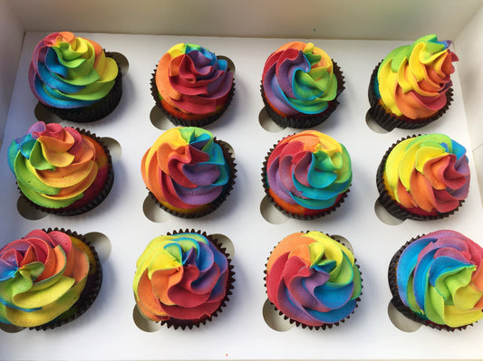 Rainbow Cupcakes