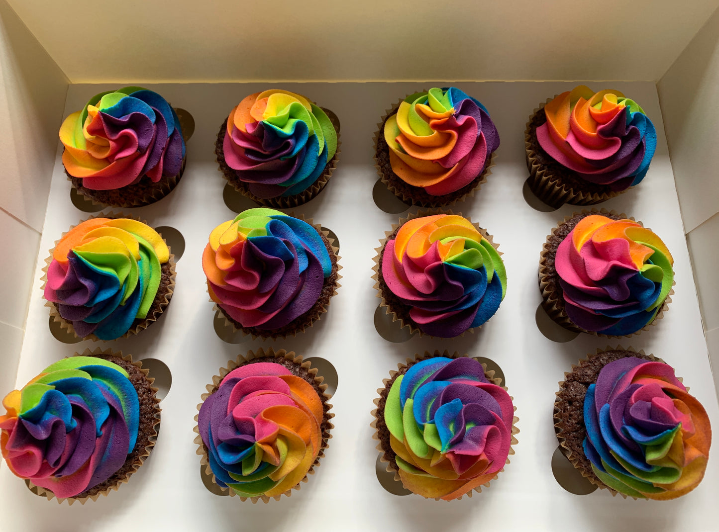 Rainbow Cupcakes