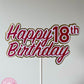 Custom Happy Birthday Cake Topper (with age)