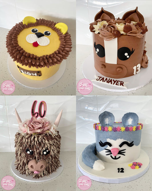 Animal Face Cake