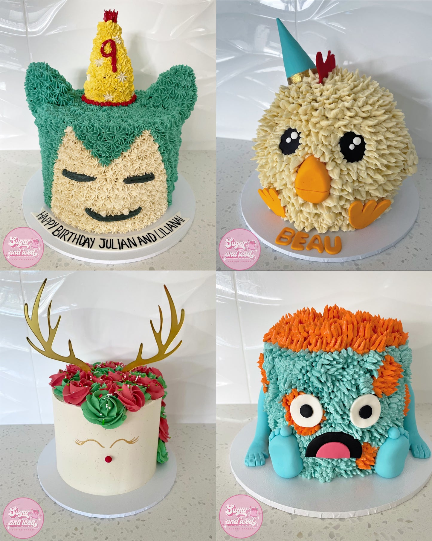 Animal Face Cake