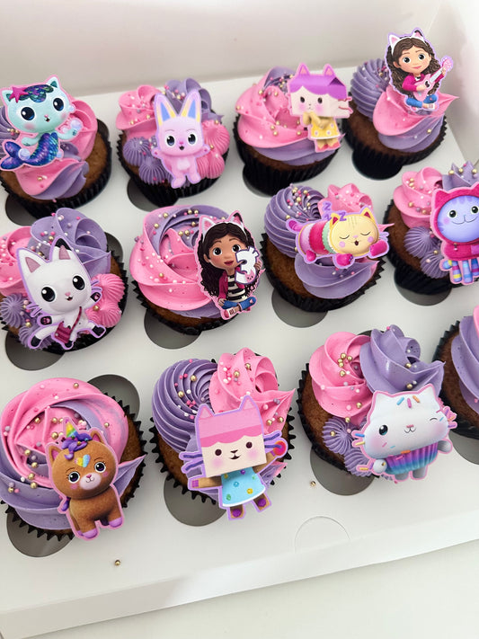 Custom Character Cupcakes