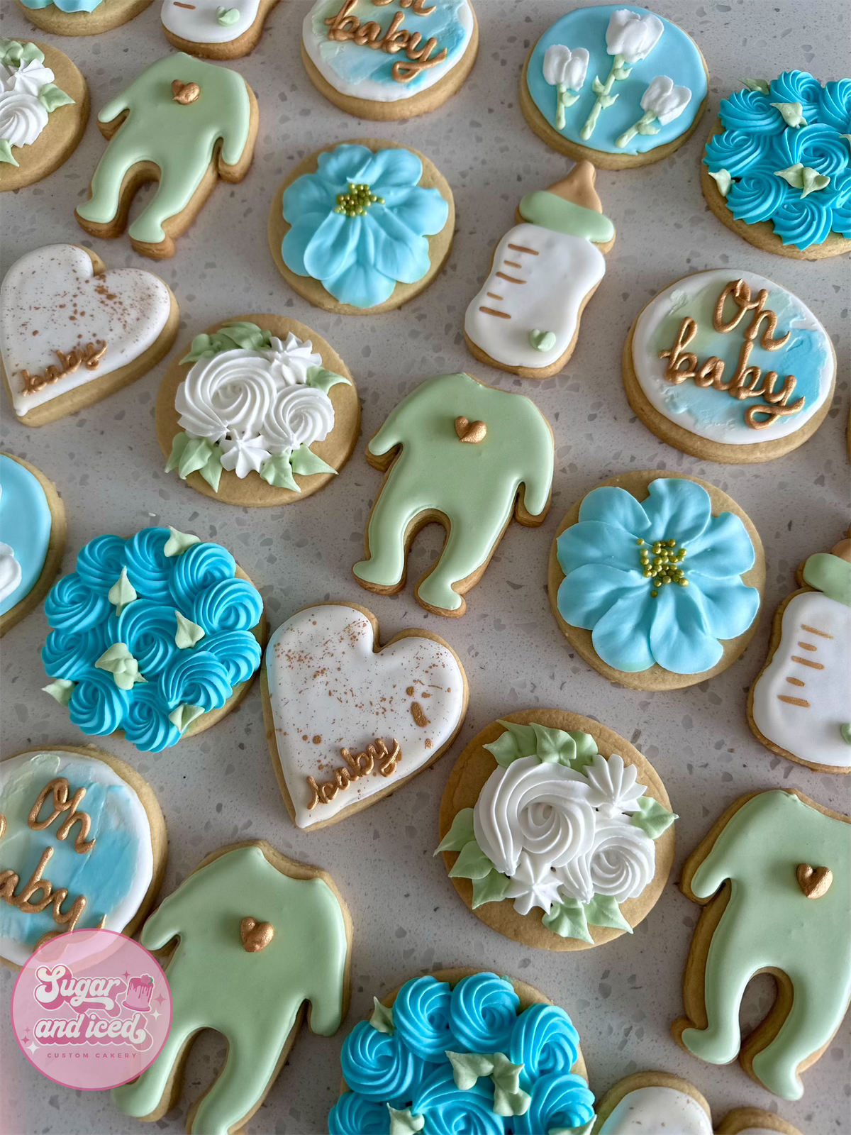 Custom Baby Shower Cookies