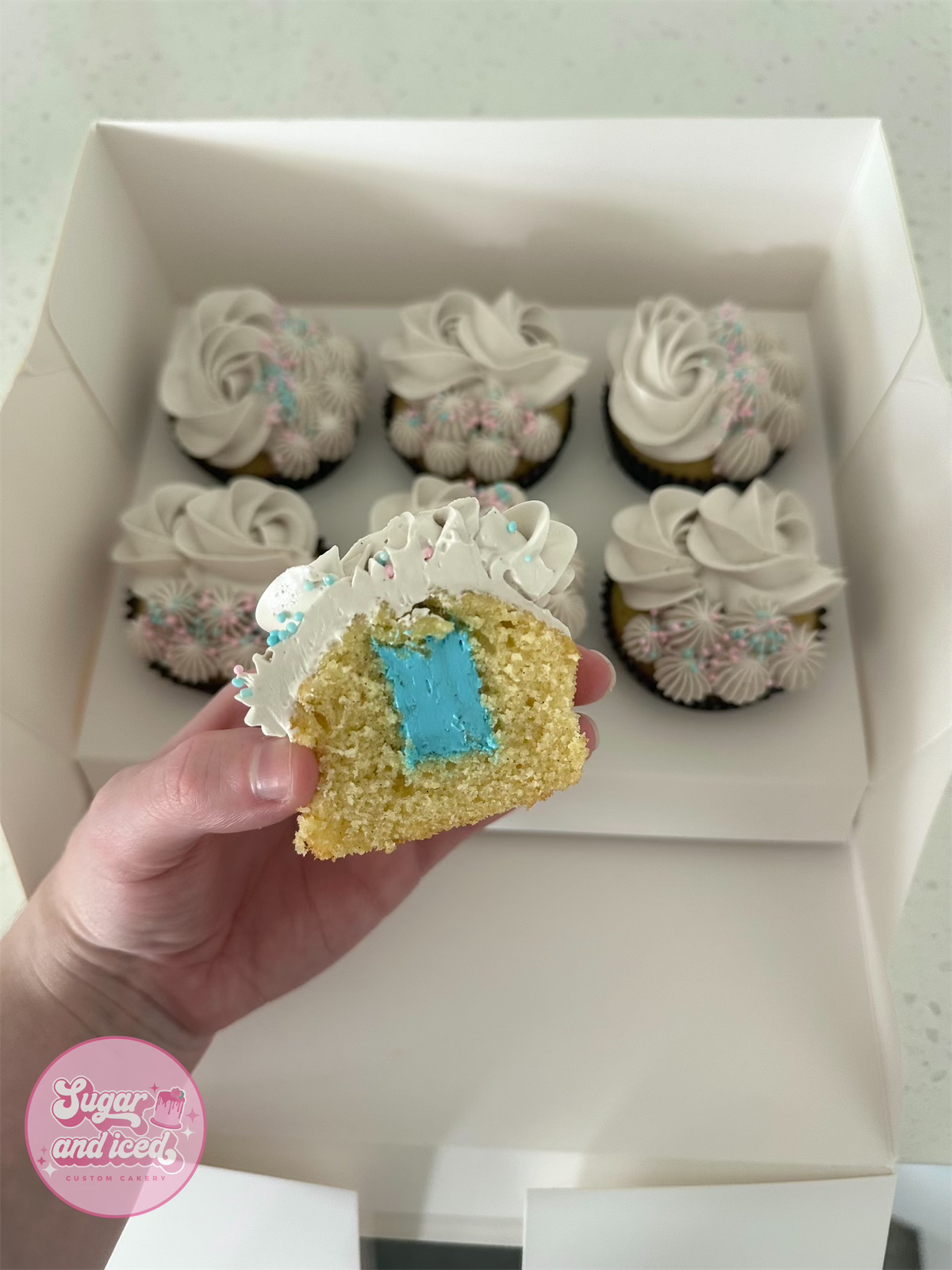 Gender Reveal Cupcakes