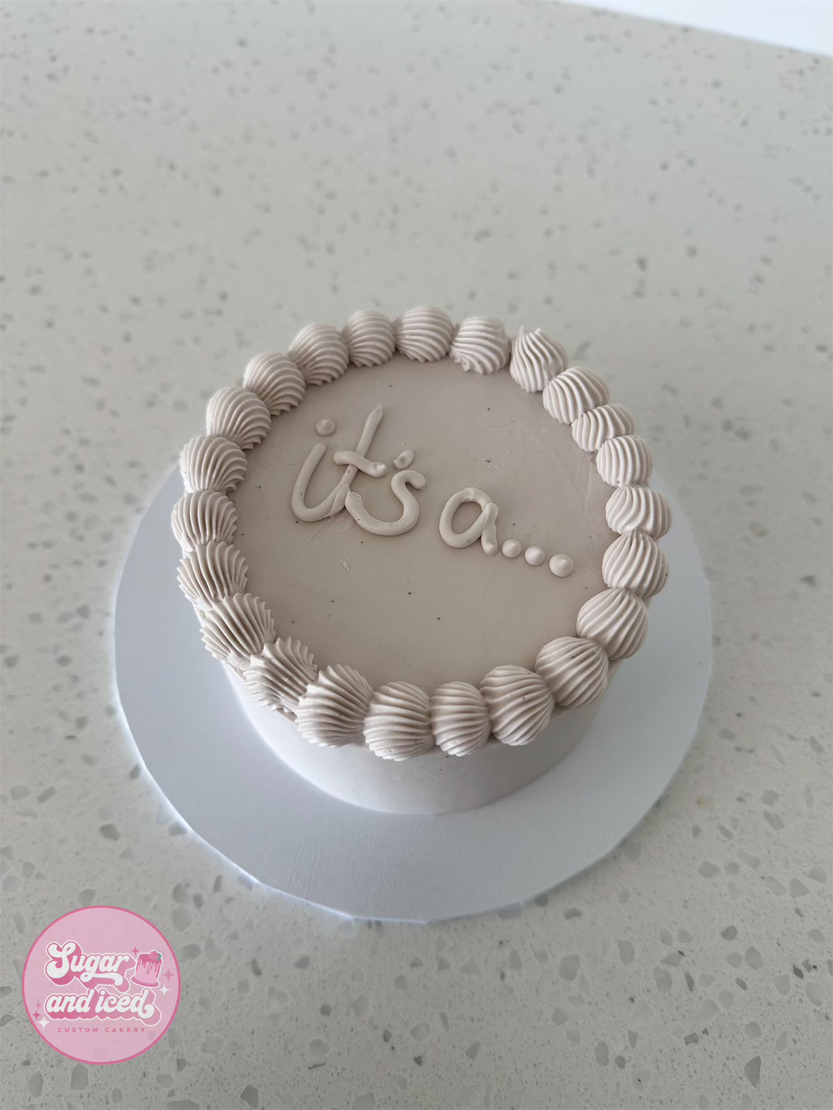 Gender Reveal Mini Cake
