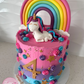 Rainbow Unicorn Cake