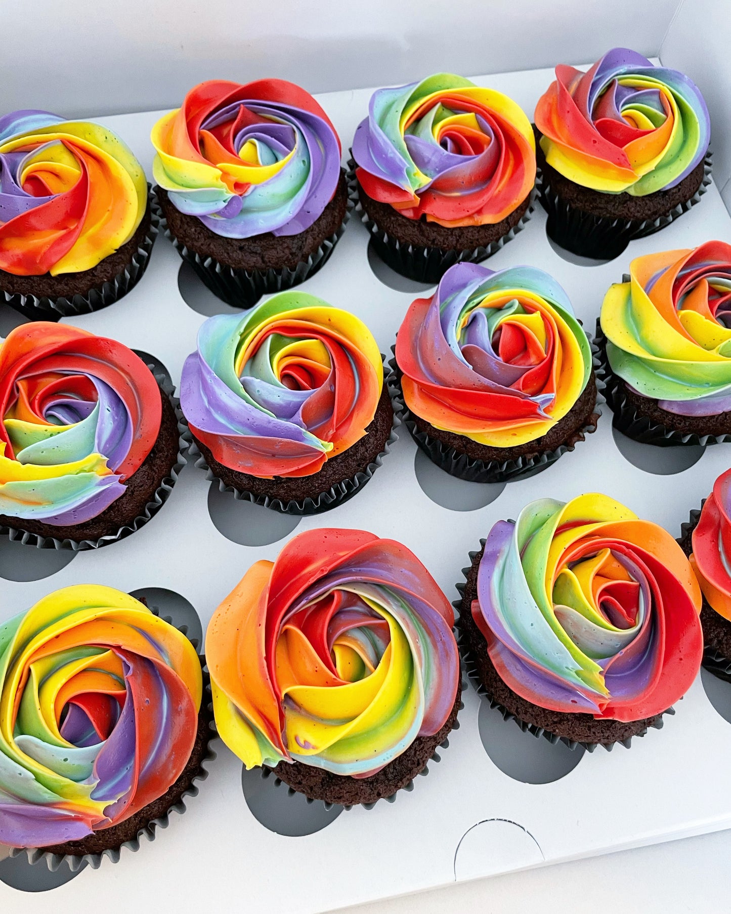 Rainbow Cupcakes